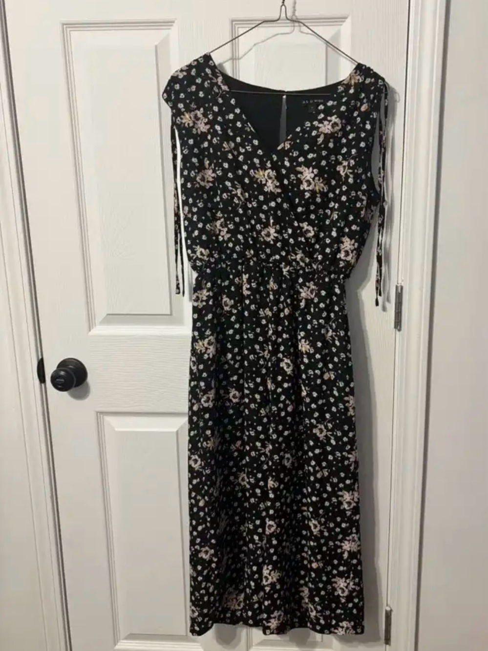 Floral Black Jumpsuit
